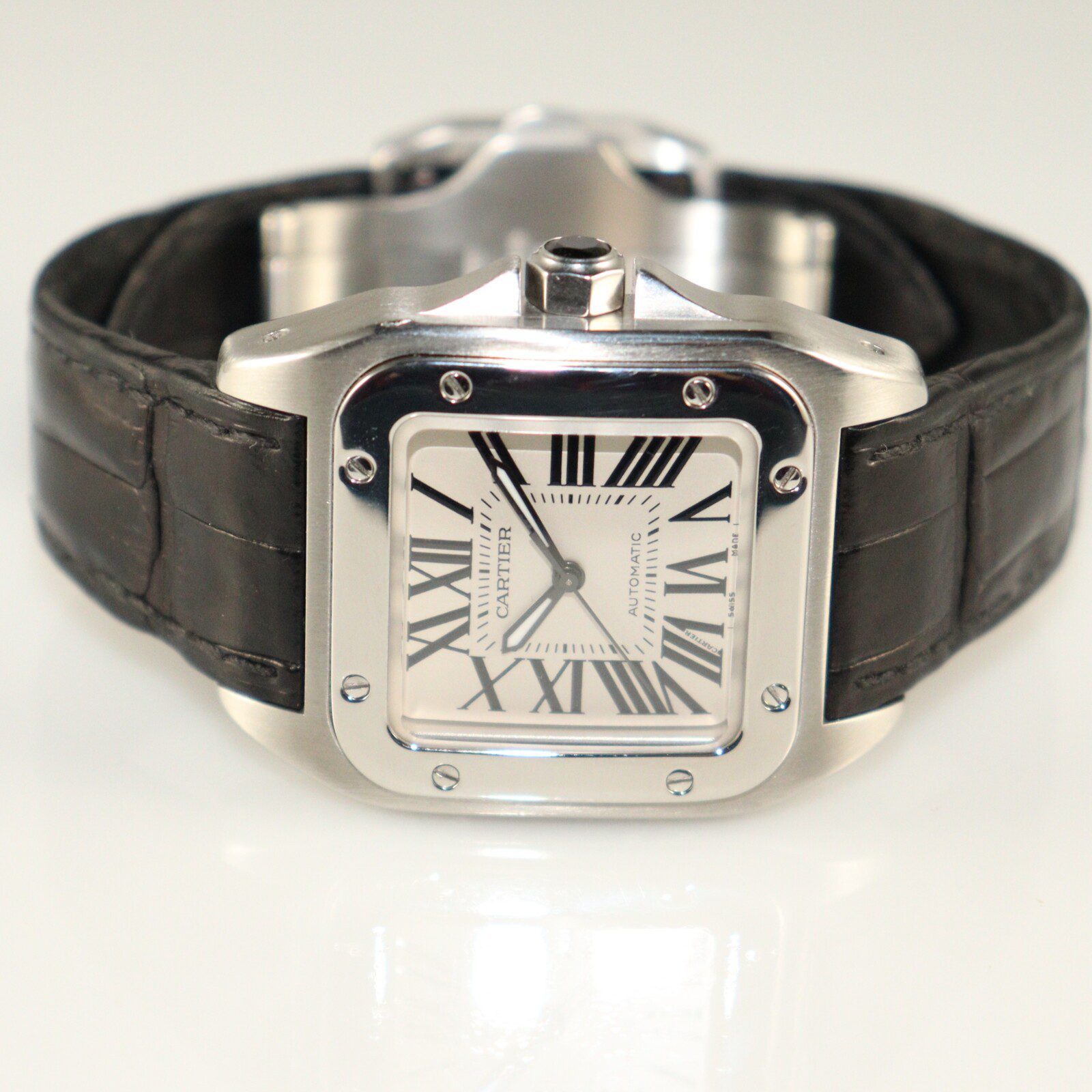 Cartier Santos 100 Mid Size en acero
